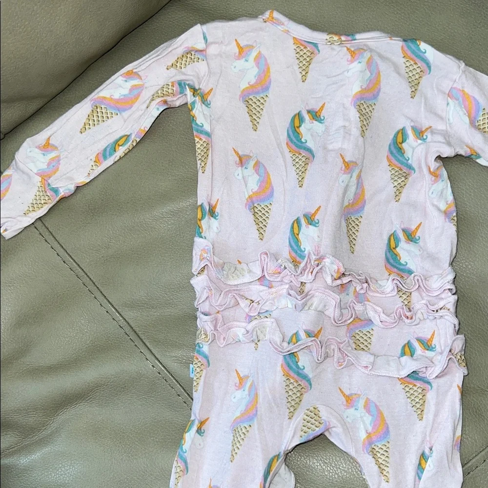 Posh Peanut Bamboo Unicorn Ice Cream One Piece 3-6 months - Picture 5 of 11